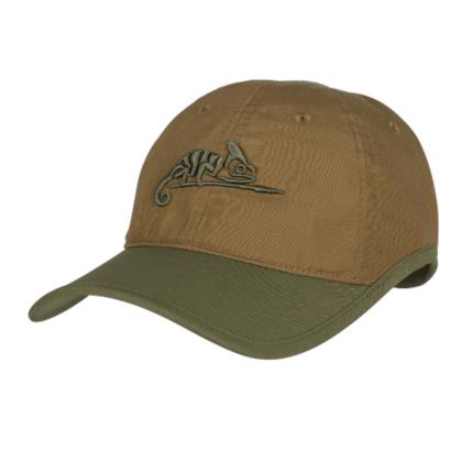 Baseball cap - kšiltovka Helikon logo - Coyote / zelená