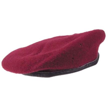 Bw tmavě červený baret - originál, použitý