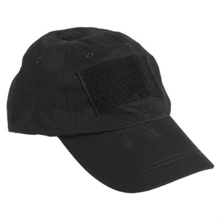 Baseball cap Tactical - kšiltovka s Velcro, černá