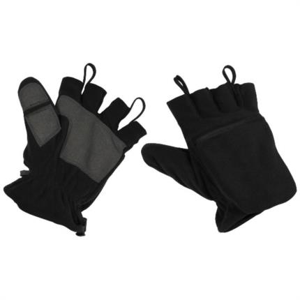 Bezprsté rukavice /palčáky, fleece - černé [MFH]